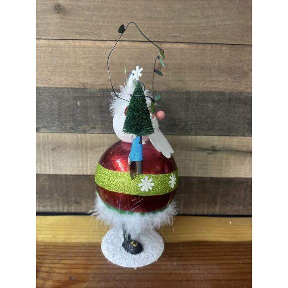 Bobbling Metal Santa 14” Tall - Picture 2 of 5